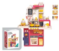   Mama Kiddies 77 részes 93 cm magas Spray Kitchen babakonyha szett piros színben