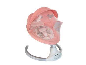 Mama Kiddies prémium 2az1-ben elektromos hinta és pihenőszék távirányítóval rózsaszín színben + ajándékok