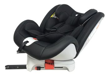ISOFIX-es 360°-ban forgatható Mama Kiddies Rotary biztonsági autósülés (0-36 kg) fekete színben