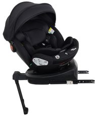   ISOFIX-es 360°-ban forgatható Mama Kiddies Turbo Wings biztonsági autósülés (40 - 150 cm) fekete színben támasztólábbal + ajándék gerinctámasszal és napvédővel