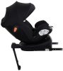 ISOFIX-es 360°-ban forgatható Mama Kiddies Turbo Wings biztonsági autósülés (40 - 150 cm) fekete színben támasztólábbal + ajándék gerinctámasszal és napvédővel