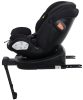 ISOFIX-es 360°-ban forgatható Mama Kiddies Turbo Wings biztonsági autósülés (40 - 150 cm) fekete színben támasztólábbal + ajándék gerinctámasszal és napvédővel