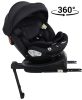 ISOFIX-es 360°-ban forgatható Mama Kiddies Turbo Wings biztonsági autósülés (40 - 150 cm) fekete színben támasztólábbal + ajándék gerinctámasszal és napvédővel
