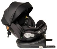   ISOFIX-es 360°-ban forgatható Mama Kiddies Turbo Wings biztonsági autósülés (40 - 150 cm) fekete színben + ajándék gerinctámasszal és napvédővel