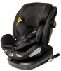 ISOFIX-es 360°-ban forgatható Mama Kiddies Turbo Wings biztonsági autósülés (40 - 150 cm) fekete színben + ajándék gerinctámasszal és napvédővel
