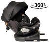 ISOFIX-es 360°-ban forgatható Mama Kiddies Turbo Wings biztonsági autósülés (40 - 150 cm) fekete színben + ajándék gerinctámasszal és napvédővel