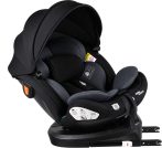 ISOFIX-es 360°-ban forgatható Mama Kiddies Turbo Wings biztonsági autósülés (40 - 150 cm) sötétszürke színben + ajándék gerinctámasszal és napvédővel ISOFIX-es 360°-ban forgatható Mama Kiddies Turbo Wings biztonsági autósülés (40 - 150 cm) sötétszürke színben + ajándék gerinctámasszal és napvédővel