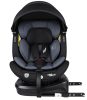 ISOFIX-es 360°-ban forgatható Mama Kiddies Turbo Wings biztonsági autósülés (40 - 150 cm) sötétszürke színben + ajándék gerinctámasszal és napvédővel ISOFIX-es 360°-ban forgatható Mama Kiddies Turbo Wings biztonsági autósülés (40 - 150 cm) sötétszürke színben + ajándék gerinctámasszal és napvédővel