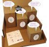 Lacy Box 20 részes ajándékszett cumisüveggel, melltartó betéttel és babaemléktárgy készítő kiegészítőkkel