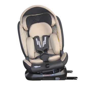 ISOFIX-es 360°-ban forgatható Mama Kiddies iSize Phoenix Edition Rotary Protect GT biztonsági autósülés (40 -150 cm) bézs színben ajándék napvédővel