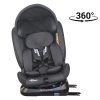 ISOFIX-es 360°-ban forgatható Mama Kiddies iSize Phoenix Edition Rotary Protect GT biztonsági autósülés (40 -150 cm) fekete színben ajándék napvédővel