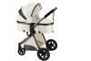 Mama Kiddies 4az1-ben Charlie PRO babakocsi kiegészítőkkel krém színben ISOFIX talppal + ajándék