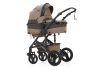Mama Kiddies® Evening Star 4az1-ben Black Edition multifunkciós babakocsi kiegészítőkkel bézs-barna színben ISOFIX talppal + Ajándék