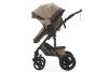 Mama Kiddies® Evening Star 4az1-ben Black Edition multifunkciós babakocsi kiegészítőkkel bézs-barna színben ISOFIX talppal + Ajándék