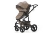 Mama Kiddies® Evening Star 4az1-ben Black Edition multifunkciós babakocsi kiegészítőkkel bézs-barna színben ISOFIX talppal + Ajándék