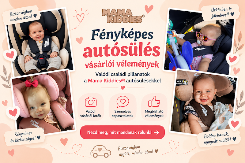 Mama Kiddies® autós biztonsági gyerekülések – vásárlói referenciák
