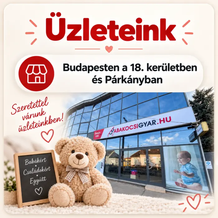 Babakocsigyár bababolt Budapesten és Párkányban