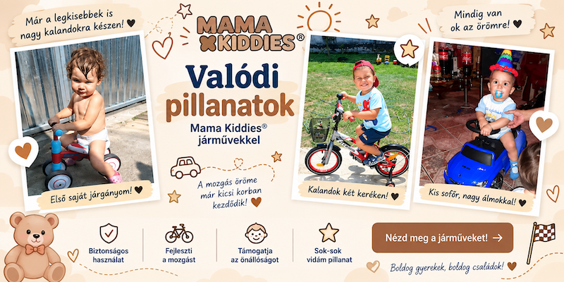 Lábbal hajtható járművek – Mama Kiddies® vásárlói vélemények