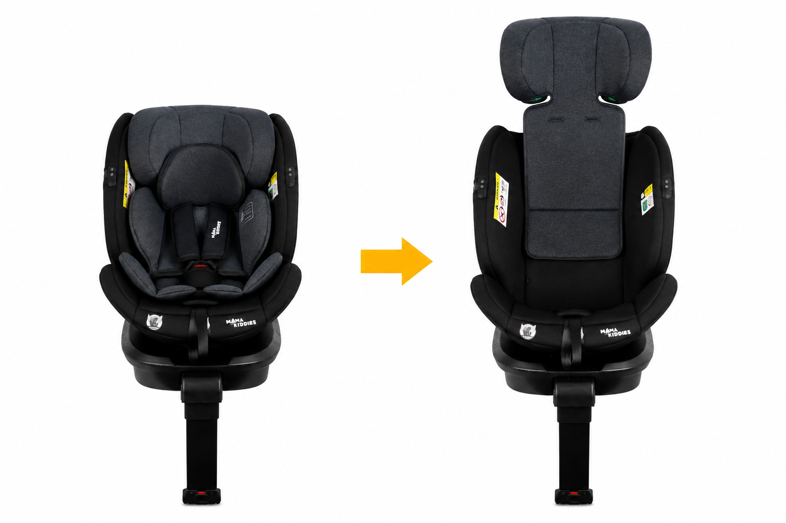 Biztonsági ISOFIX-es 360°-ban forgatható autósülés a Mama Kiddies