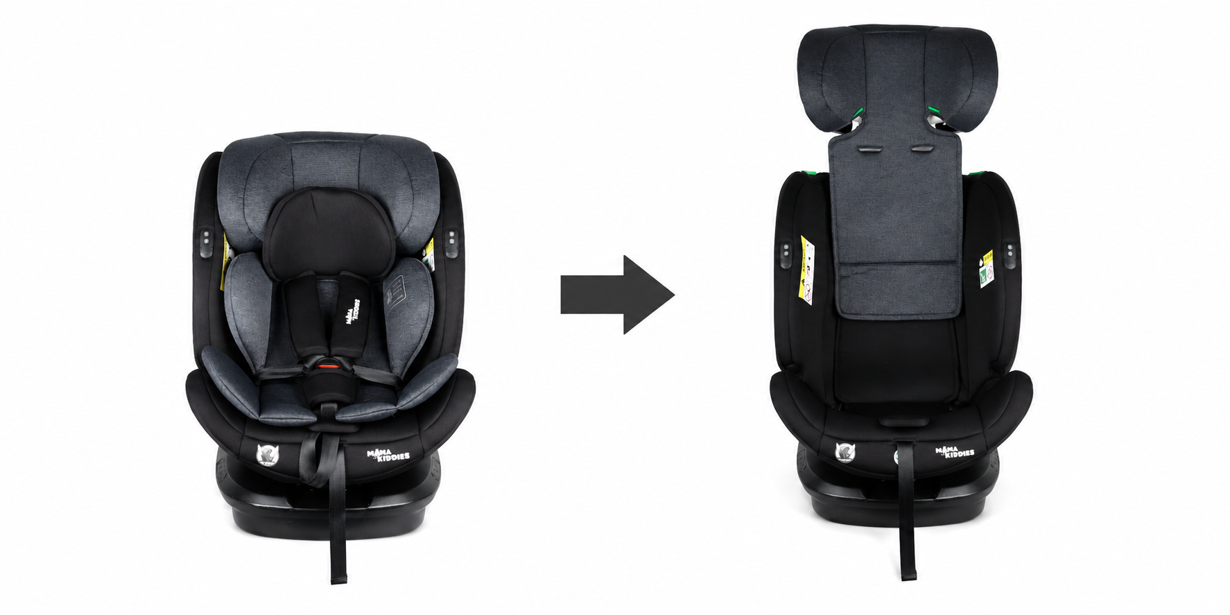 Biztonsági ISOFIX-es 360°-ban forgatható autósülés a Mama Kiddies