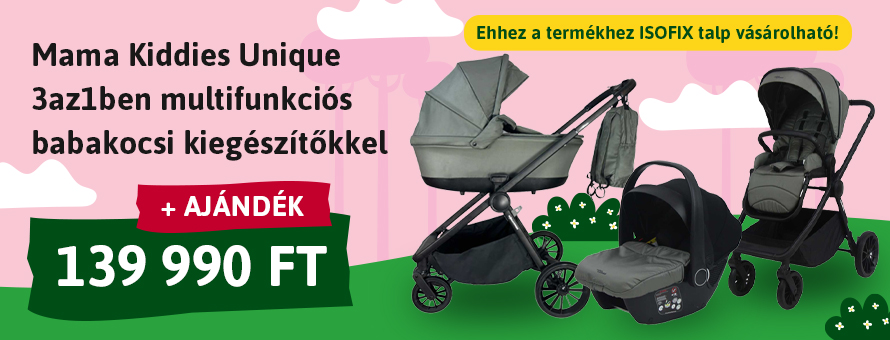 Mama Kiddies Unique 3az1ben multifunkciós babakocsi kiegészítőkkel Mama Kiddies Unique 3az1ben multifunkciós babakocsi kiegészítőkkel