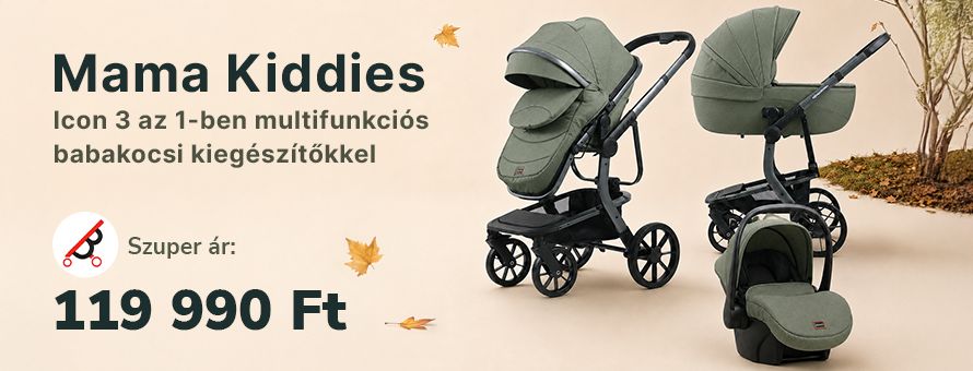 Mama Kiddies® Icon 3 az 1-ben multifunkciós babakocsi kiegészítőkkel Mama Kiddies® Icon 3 az 1-ben multifunkciós babakocsi kiegészítőkkel